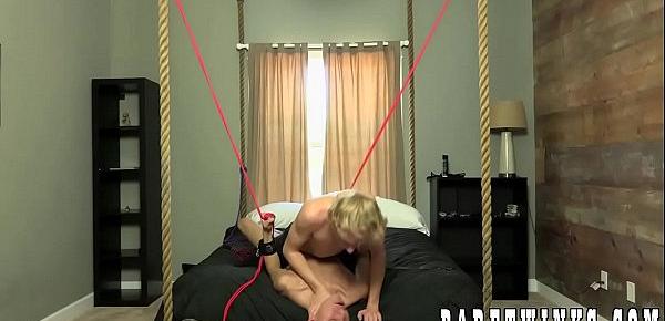  Submissive young bottom blasted with raw dick and hot cum